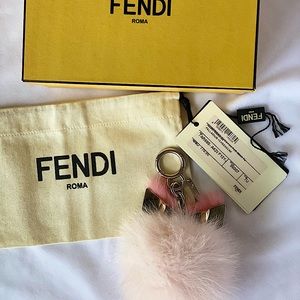 Fendi Real Fur Charm Bag Bug